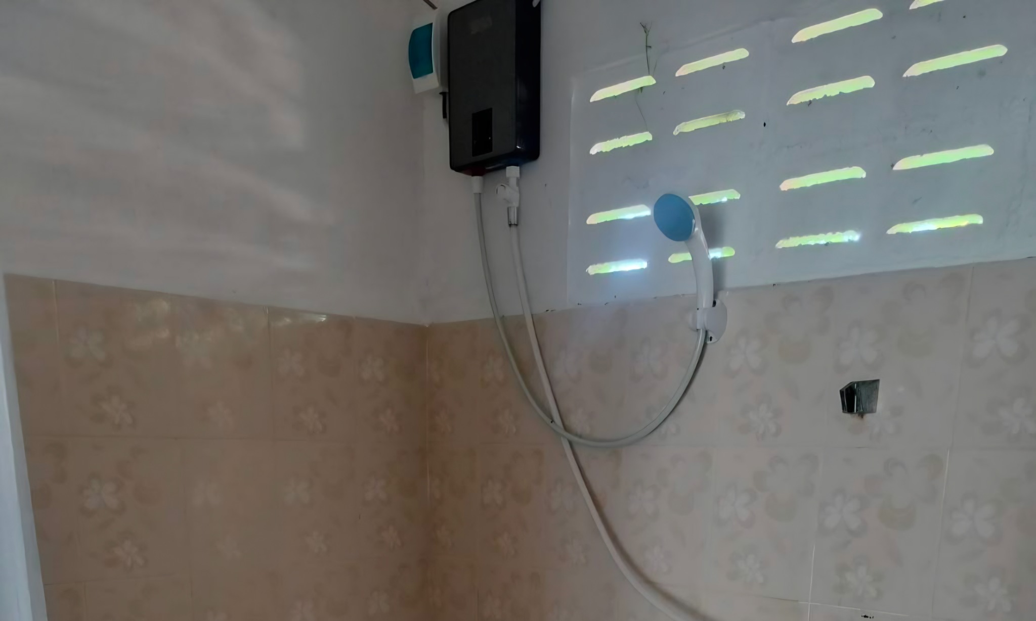 Private bathroom shower